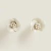 Ceramic Flower Door Knob (Pack Of 2)