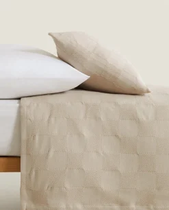 Check Cotton Bedspread
