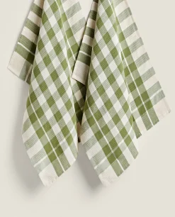 Check Waffle Kitchen Towel (Pack Of 2)