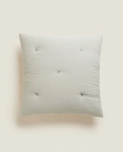Chiffon And Cotton Jersey Throw Pillow Cover