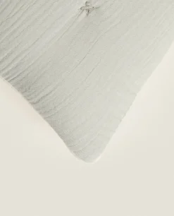 Chiffon And Cotton Jersey Throw Pillow Cover