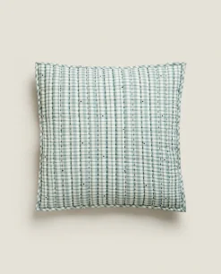 Children'S Checked Christmas Throw Pillow Cover