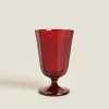 Christmas Faceted Wine Glass