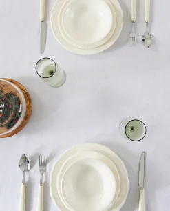 Christmas Glittery Floral Jacquard Tablecloth