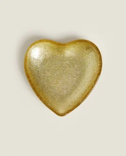 Christmas Heart Glass Bowl