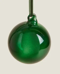 Christmas Plain Glass Bauble Decoration