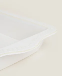 Christmas Snowflake Stoneware Serving Dish