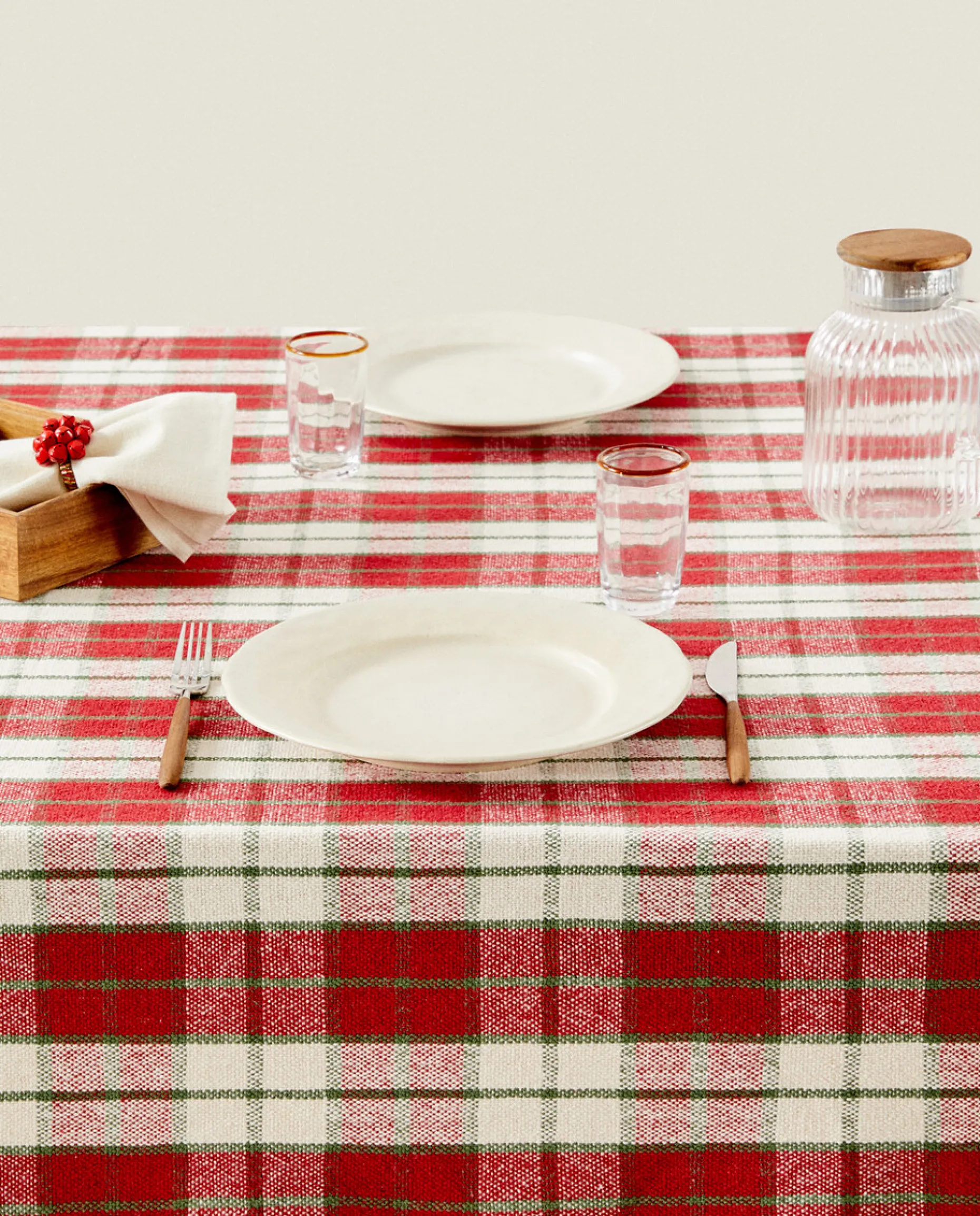 Christmas Tartan Cotton Tablecloth