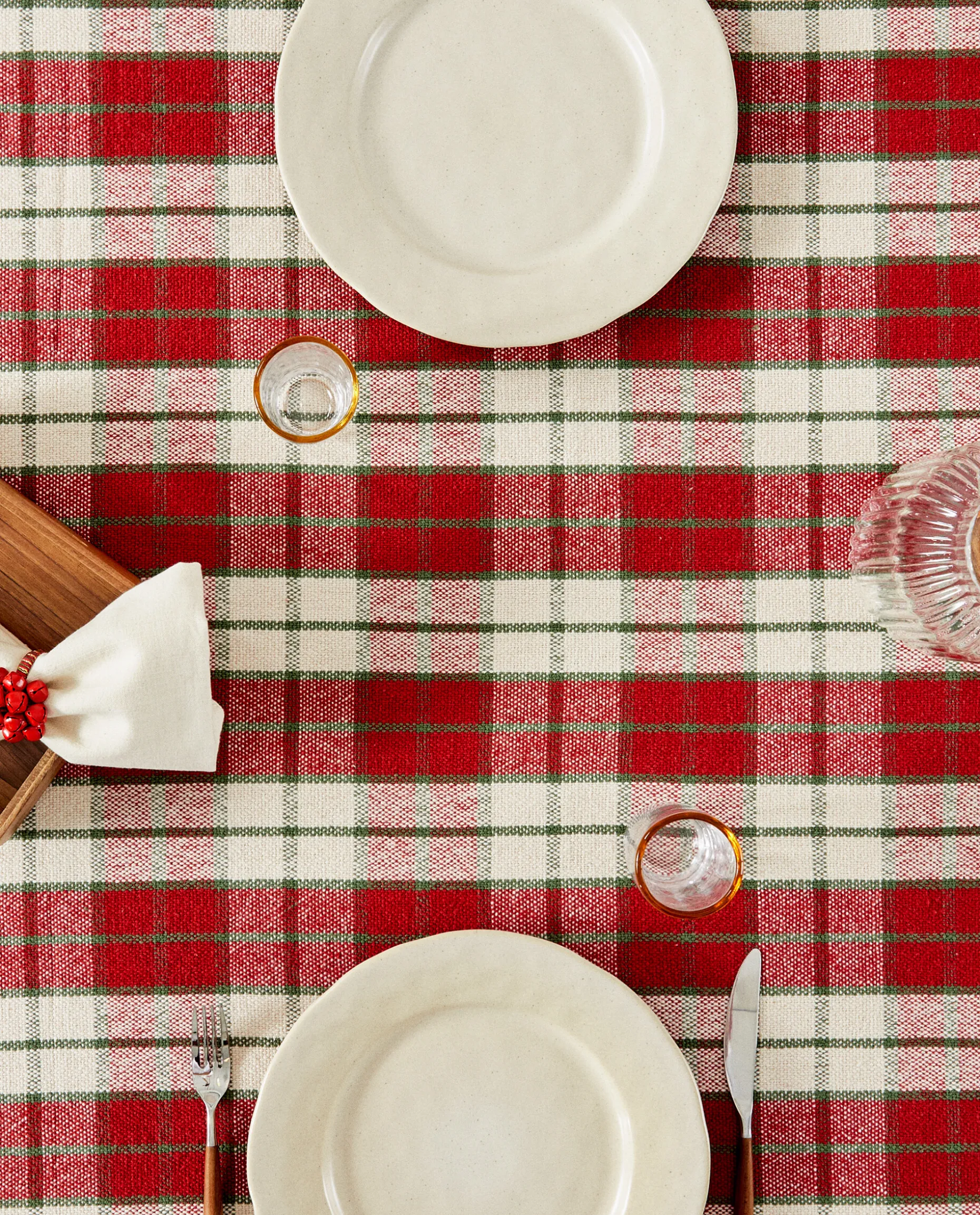 Christmas Tartan Cotton Tablecloth