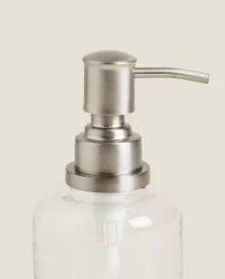 Clear Glass Soap Dispenser