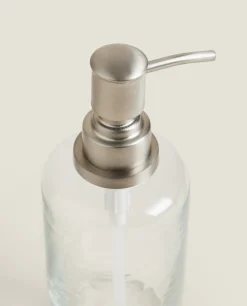 Clear Glass Soap Dispenser