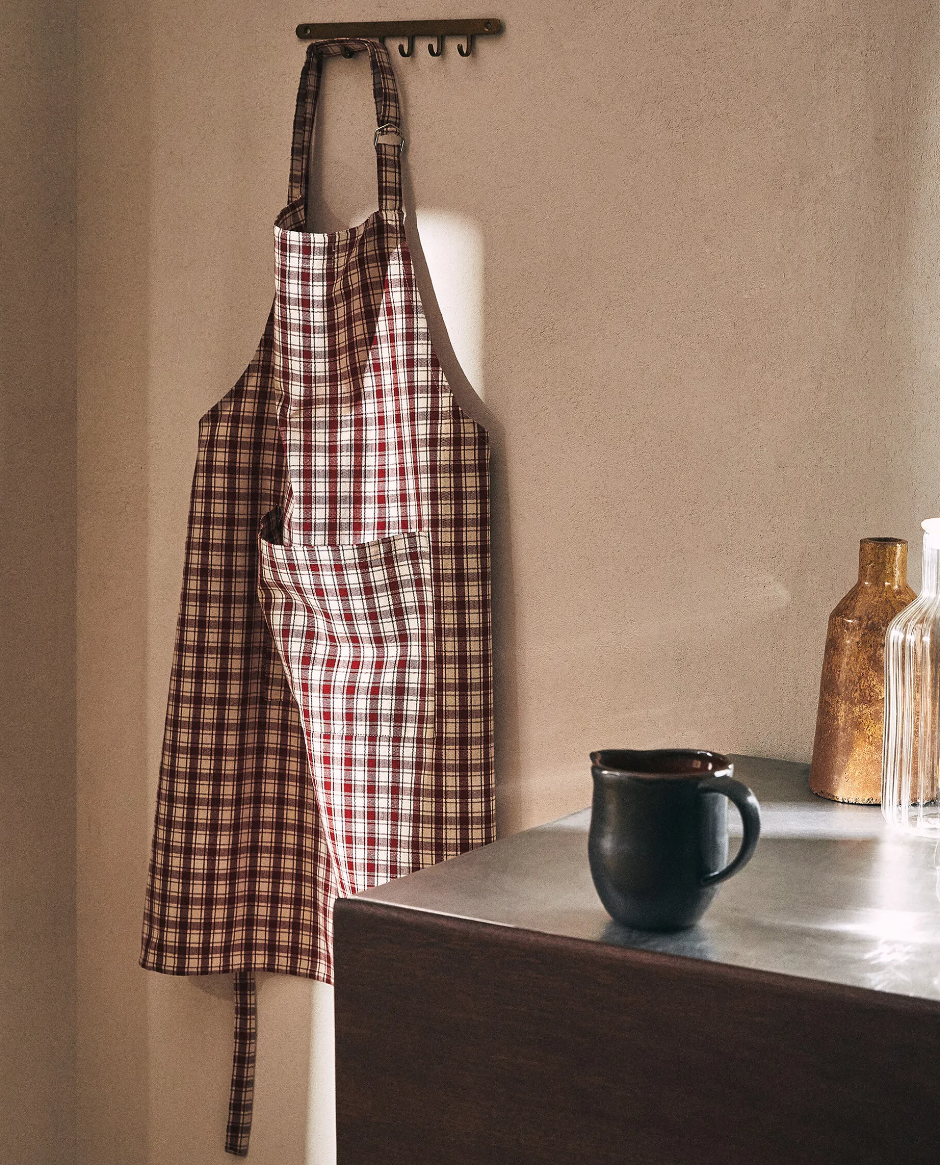 Colored Check Apron