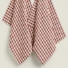 Colored Check Kitchen Towels (Pack Of 2)