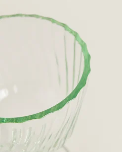 Colored Glass With Lines
