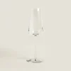 Conical Crystalline Flute Glass