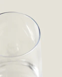 Conical Crystalline Flute Glass
