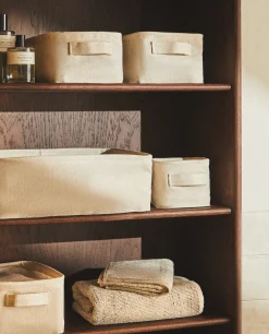 Cotton And Linen Organizer Box