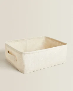 Cotton And Linen Organizer Box