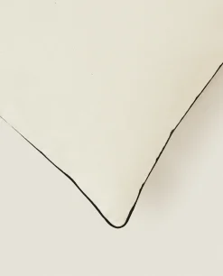 Cotton Back Cushion With Piping