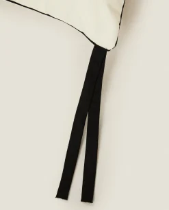 Cotton Back Cushion With Piping