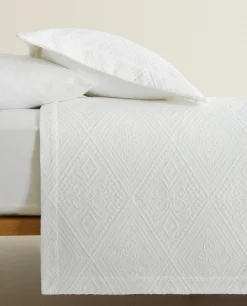 Cotton Bedspread With Geometric Design