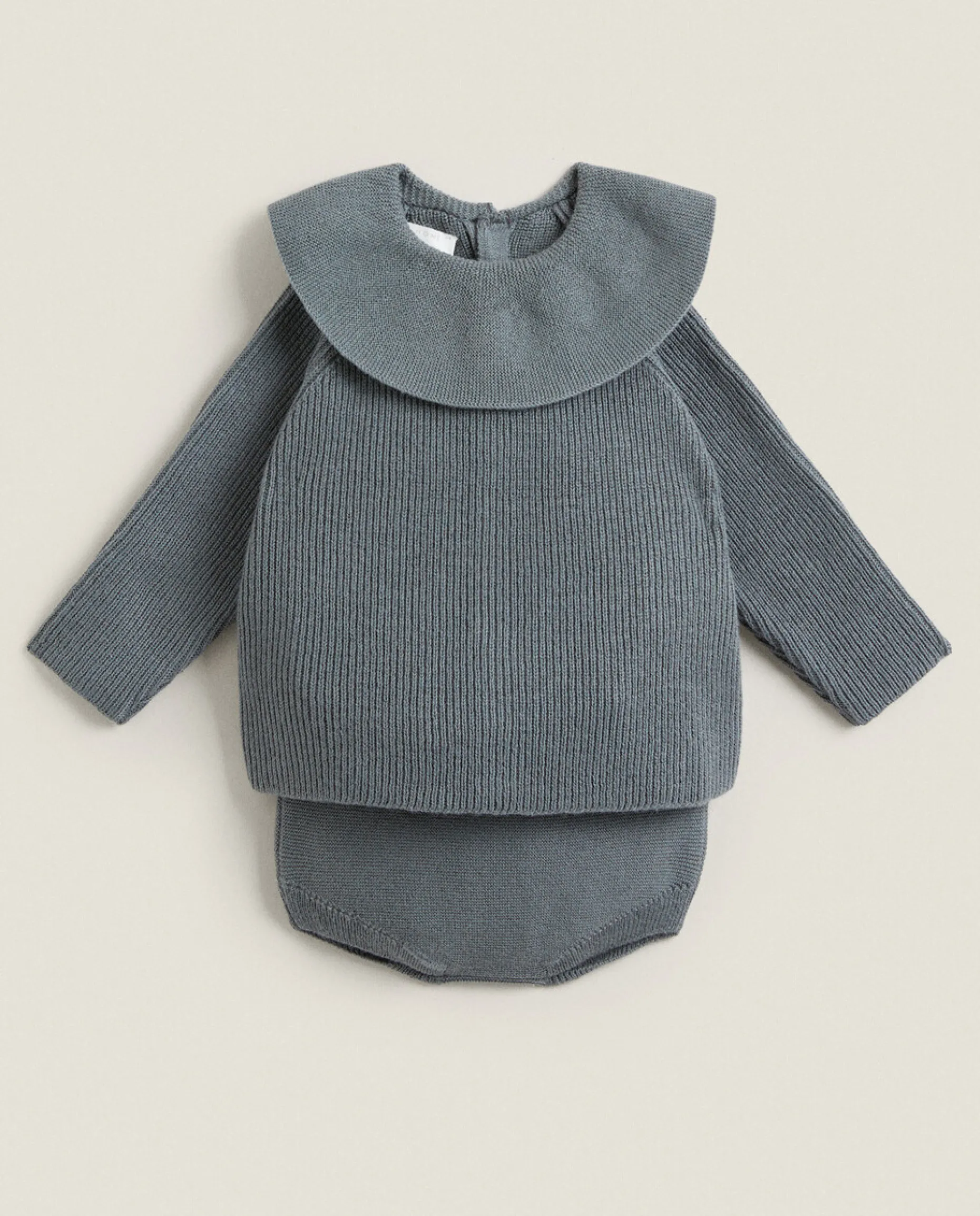 Cotton Bodysuit With Ruffled Silk