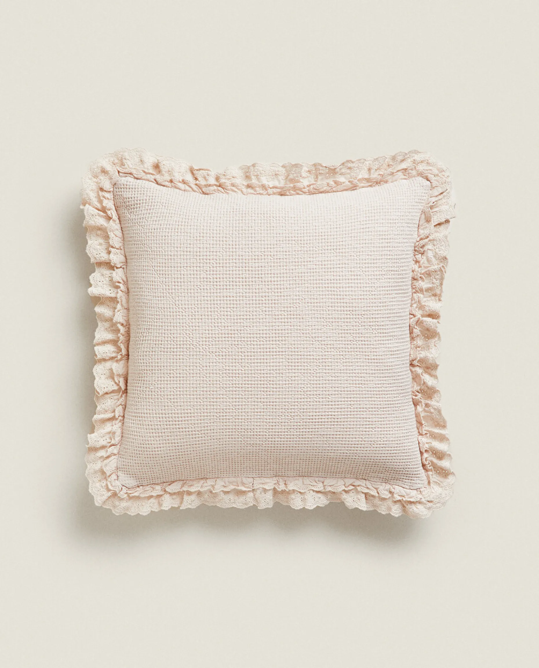 Cotton Jacquard Throw Pillow Cover
