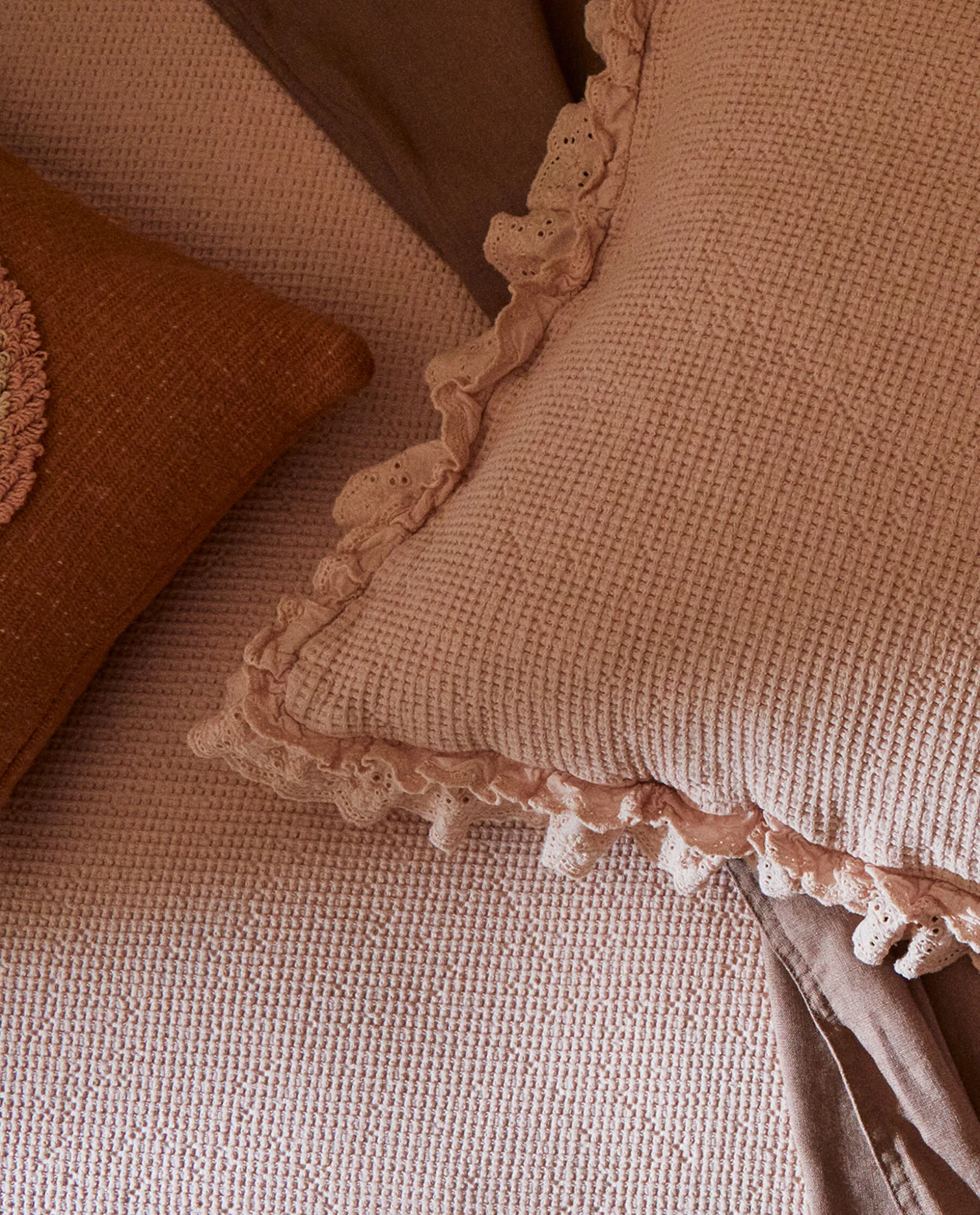 Cotton Jacquard Throw Pillow Cover