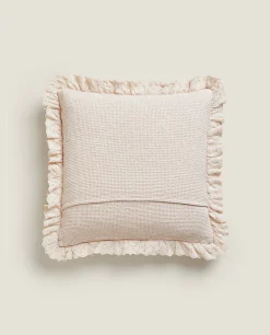 Cotton Jacquard Throw Pillow Cover