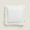 Cotton Jacquard Throw Pillow Cover