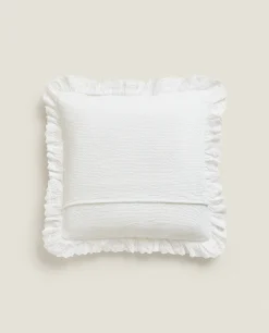 Cotton Jacquard Throw Pillow Cover