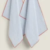 Cotton Kitchen Towel With Stripes (Pack Of 2)