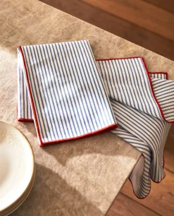 Cotton Kitchen Towel With Stripes (Pack Of 2)