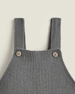 Cotton Overalls With Silk