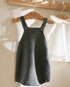 Cotton Overalls With Silk