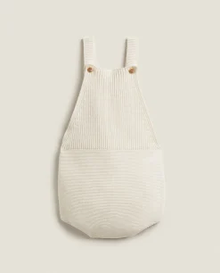 Cotton Overalls With Silk