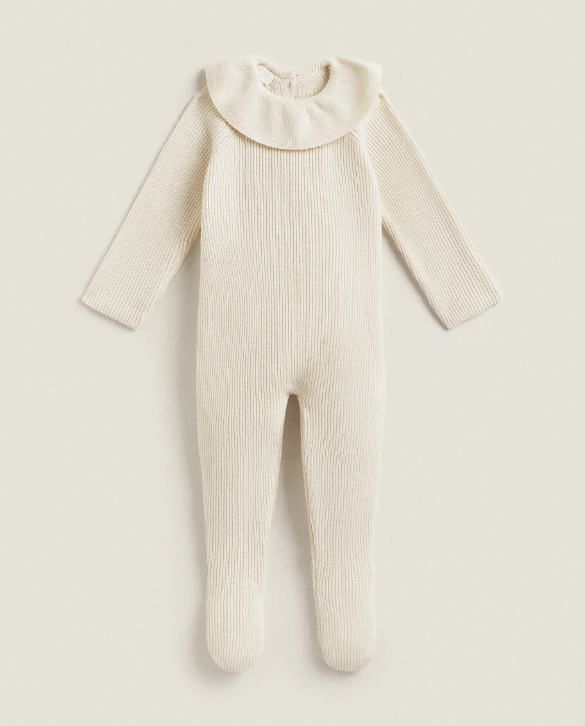 Cotton Romper With Silk And Collar