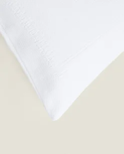 Cotton Throw Pillow Cover With Border