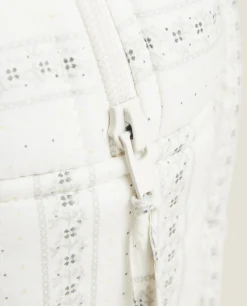 Cotton Toiletry Bag With Border