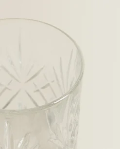 Crystalline Tumbler With Raised Design