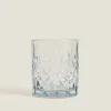 Crystalline Tumbler With Raised Design