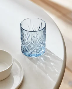 Crystalline Tumbler With Raised Design