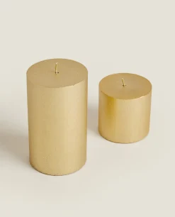 Cylindrical Christmas Candle