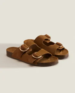 Double Buckle Sandals