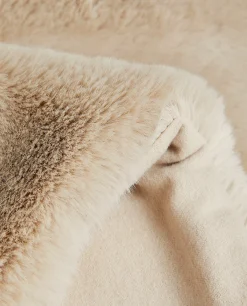 Double-Textured Faux Fur Blanket