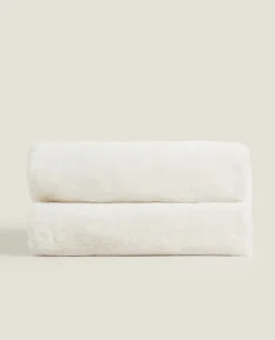 Double-Textured Faux Fur Blanket