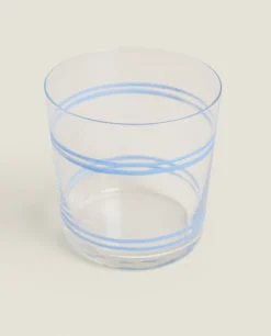 Dragonfly Print Glass Tumbler
