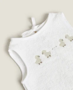 Duck Cross-Stitch Bib