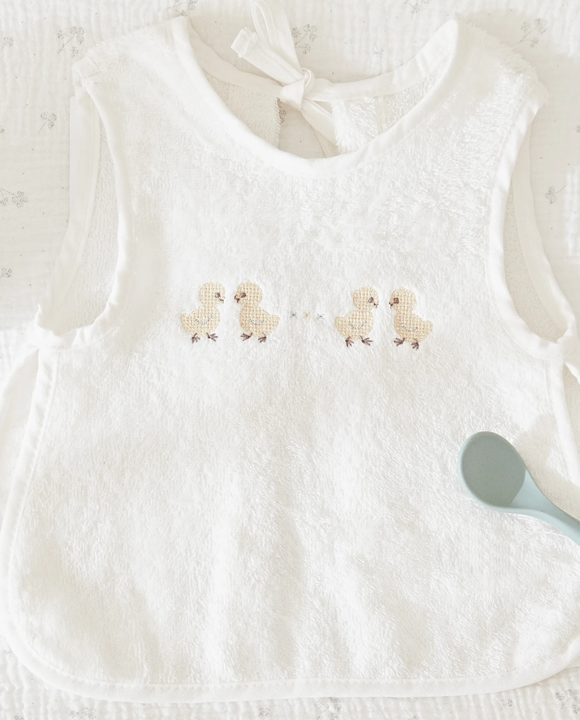 Duck Cross-Stitch Bib