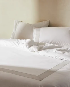Duvet Cover With Linen Border